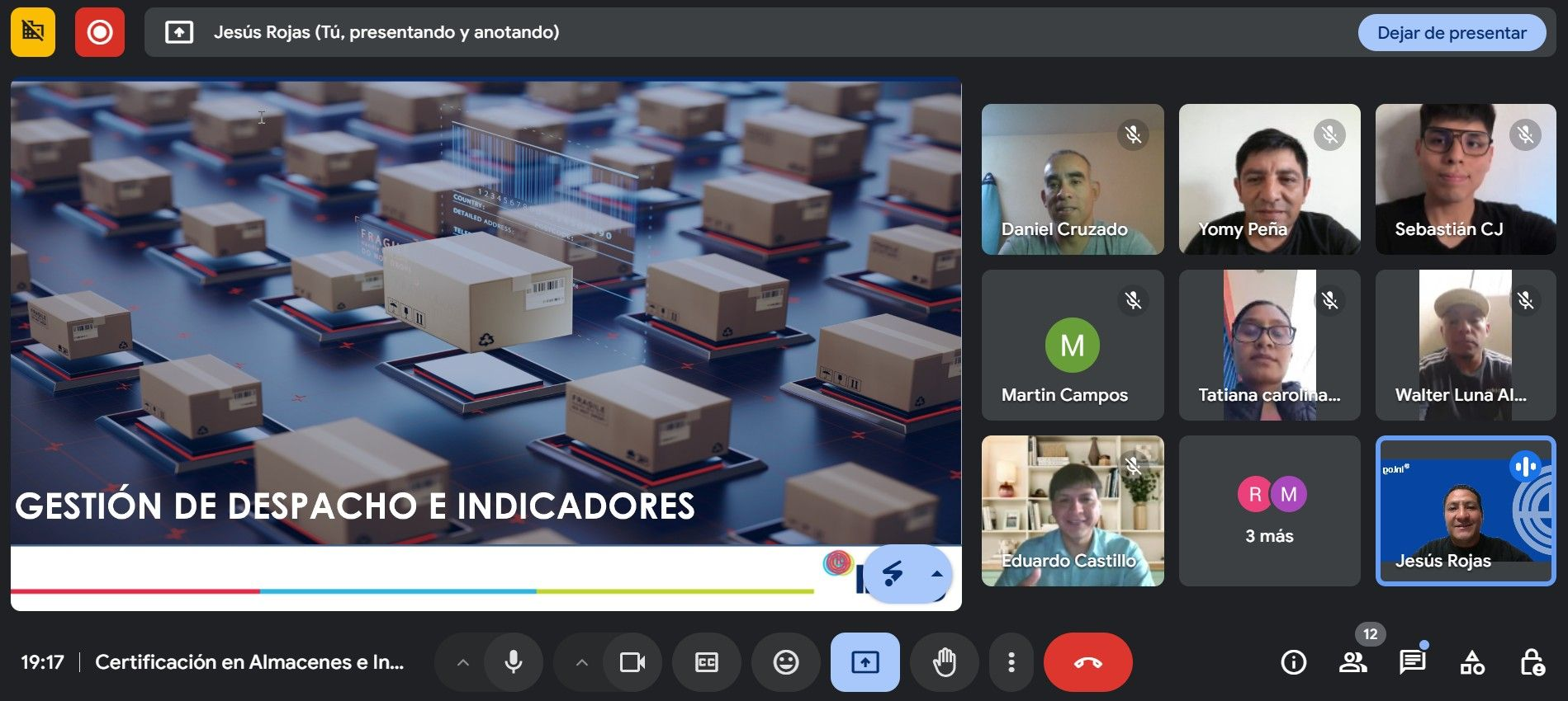 Impartición online Gestión de Despacho e Indicadores