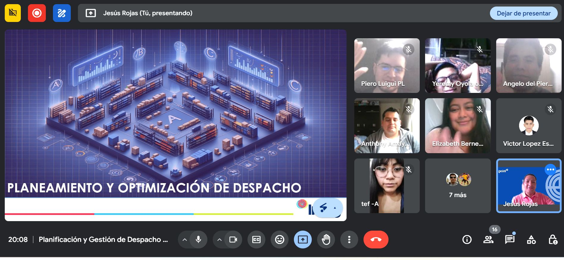 Impartición online Planeamiento y Optimización de Despacho